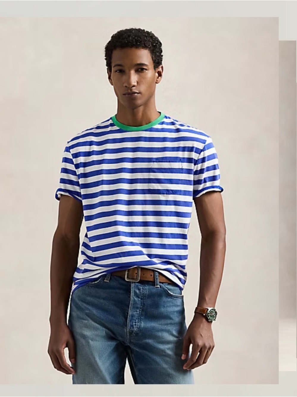 Polo by Ralph Lauren Classic Fit Striped Jersey T Shirt